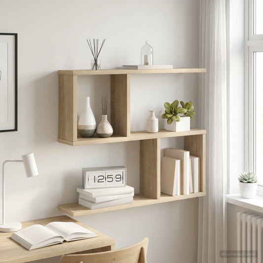 Scaffale da parete Rovere Sonoma 60 x 12 x 50,5 cm | homemem39