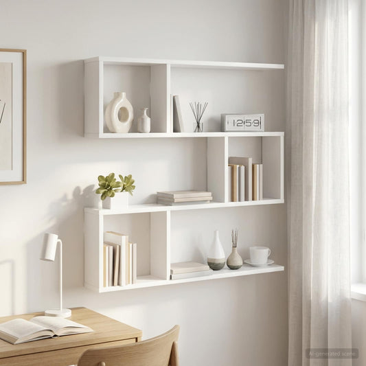 Scaffale da parete Bianco 80 x 12 x 79,5 cm | homemem39