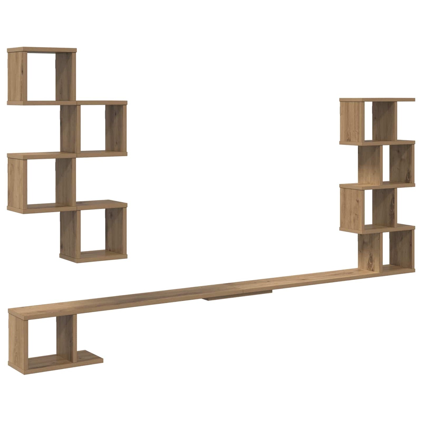 Mensola per TV da muro Rovere Artigianale 180 x 15 x 94 cm | homemem39