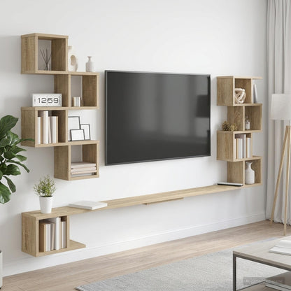 Mensola per TV da muro Rovere Sonoma 160 x 15 x 94 cm | homemem39