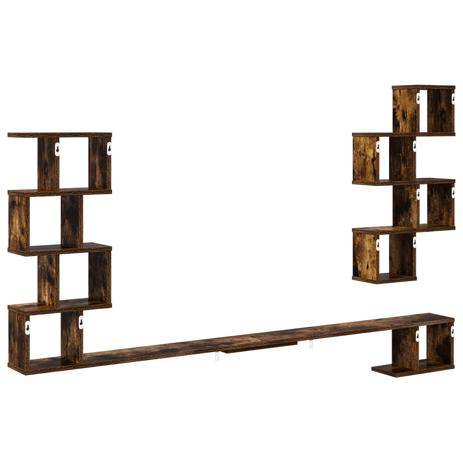 Mensola per TV da muro Rovere Fumo 160 x 15 x 94 cm | homemem39