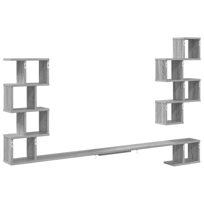 Mensola per TV da muro Sonoma grigio 160 x 15 x 94 cm | homemem39