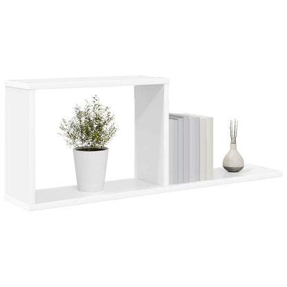 Scaffali flottanti Bianco 80 x 15 x 30 cm Legno ingegnerizzato