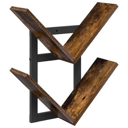 Mensola a muro flottante Rovere Fumo 43 x 15 x 47 cm | homemem39