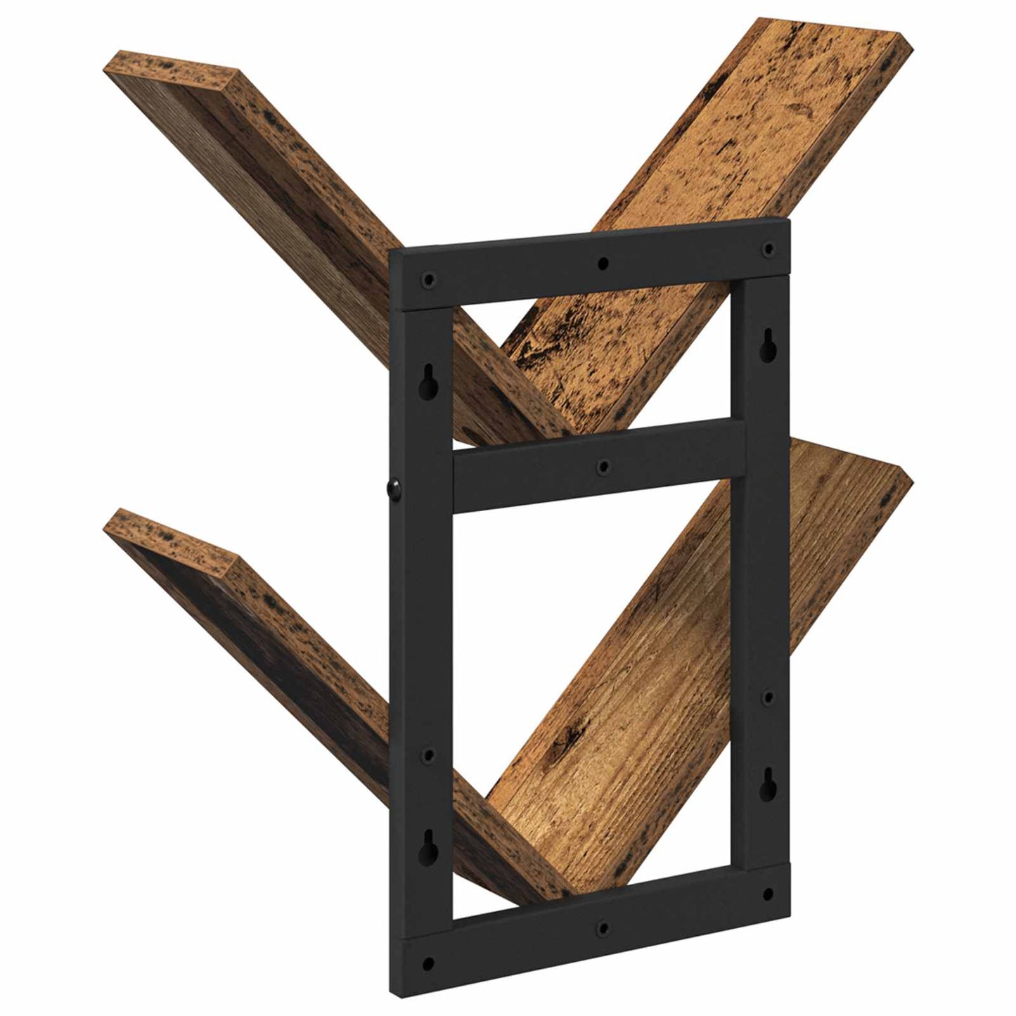 Mensola a muro flottante 2 pcs Legno antico 43 x 15 x 47 cm | homemem39