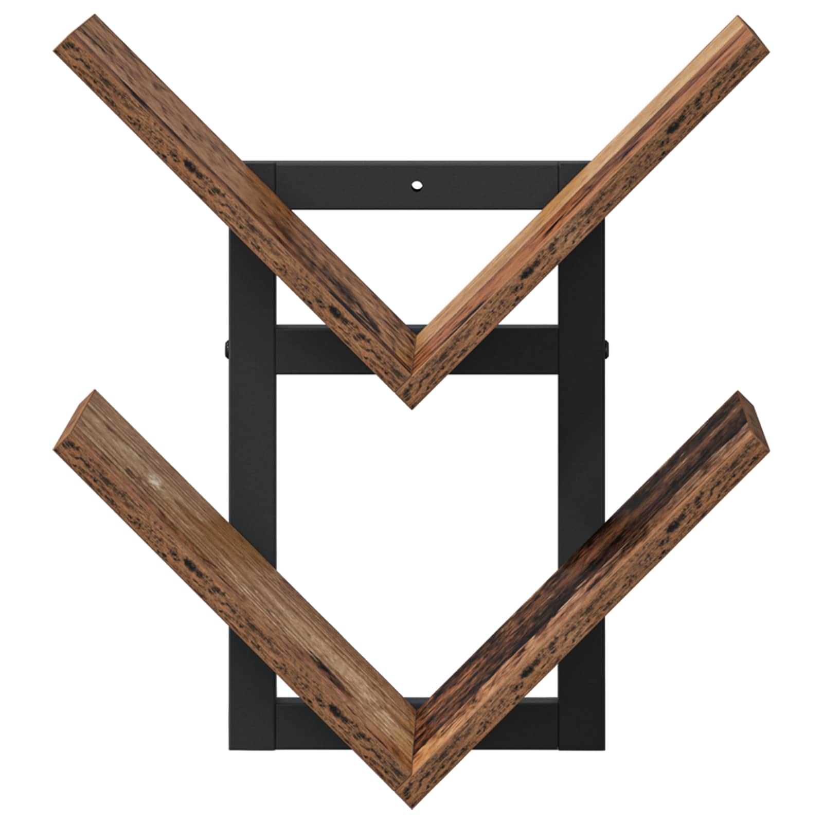Mensola a muro flottante 2 pcs Legno antico 43 x 15 x 47 cm | homemem39