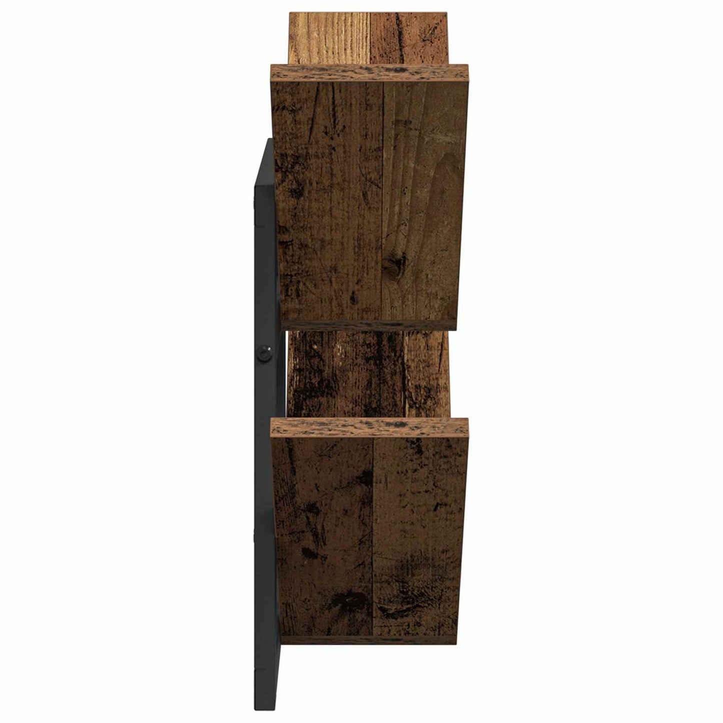 Mensola a muro flottante 2 pcs Legno antico 43 x 15 x 47 cm | homemem39