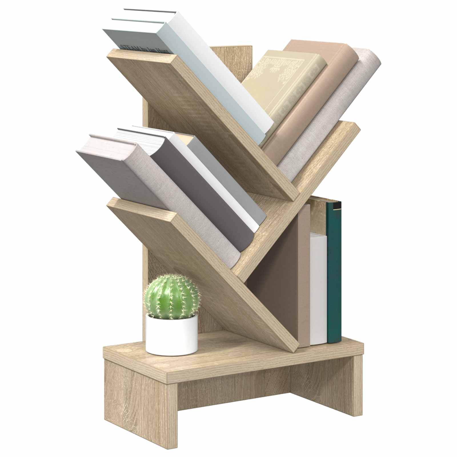 Scaffale per Libri a Forma di Albero 3 Strati 30 x 18 x 48 cm | homemem39