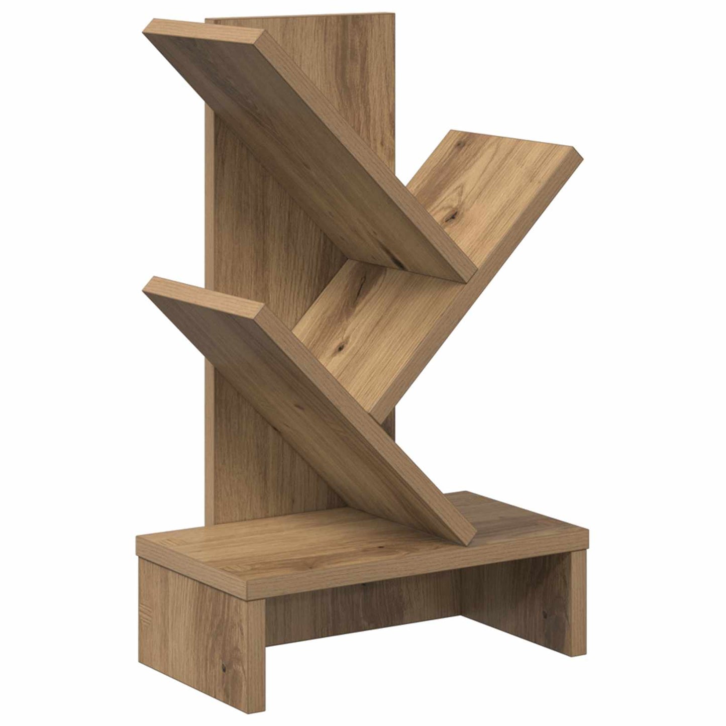 Scaffale per Libri a Forma di Albero 3 Strati 30 x 18 x 48 cm