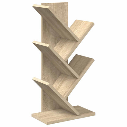Libreria ad Albero 4 Ripiani 30 x 18 x 60 cm Rovere Sonoma
