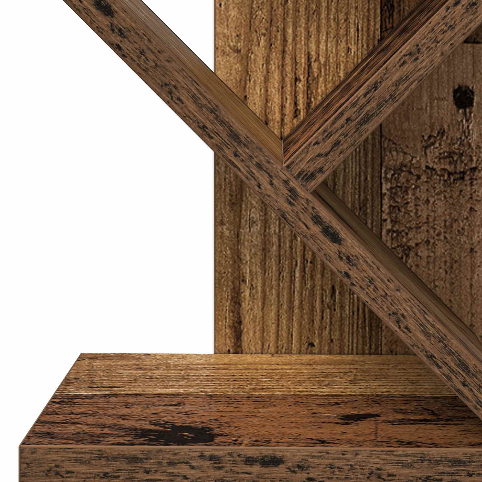 Libreria ad Albero 6 Ripiani 30 x 18 x 100 cm Legno antico | homemem39