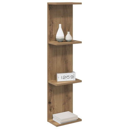 Scaffale da parete 2 pcs Rovere Artigianale 25 x 15 x 100 cm | homemem39