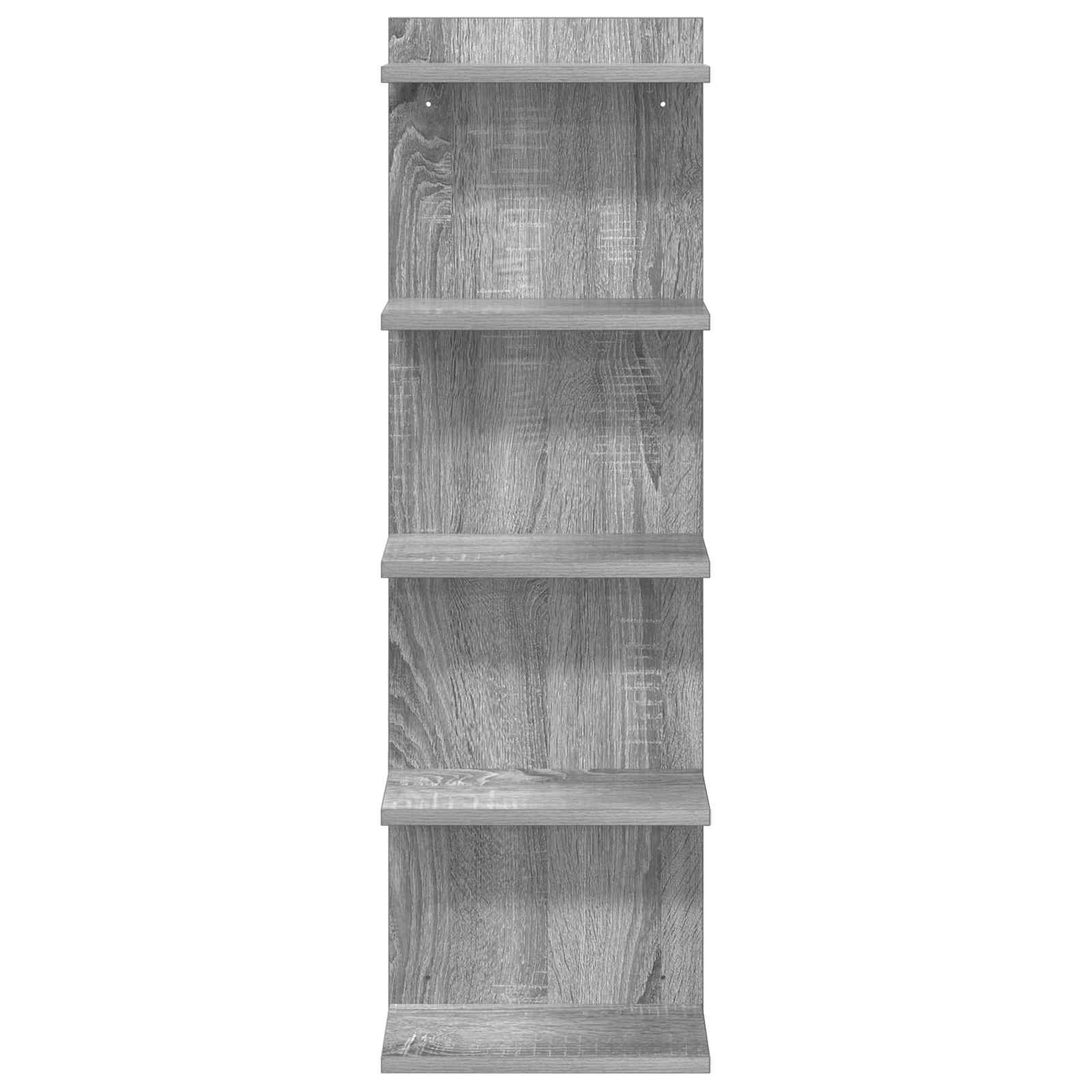 Scaffale da parete Sonoma grigio 30 x 15 x 100 cm | homemem39