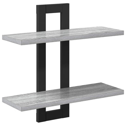 Scaffali flottanti Sonoma grigio 40 x 15 x 40 cm | homemem39