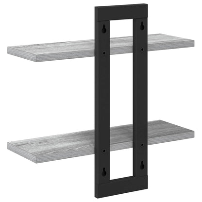 Scaffali flottanti Sonoma grigio 40 x 15 x 40 cm | homemem39