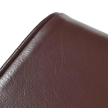 panchina 40 x 30 x 45 cm Pelle Vera Marrone Scuro