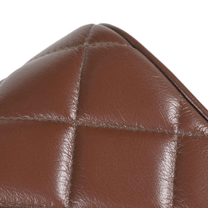 panchina 40 x 30 x 45 cm Pelle Vera Marrone diamante