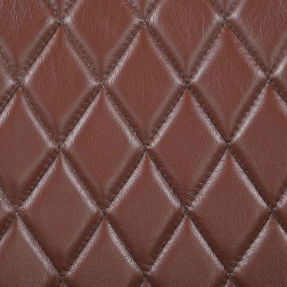 panchina 40 x 30 x 45 cm Pelle Vera Marrone diamante