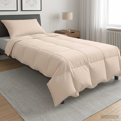 Set di Piumoni 2 pz 137 x 200 cm Inverno 350 gsm Beige