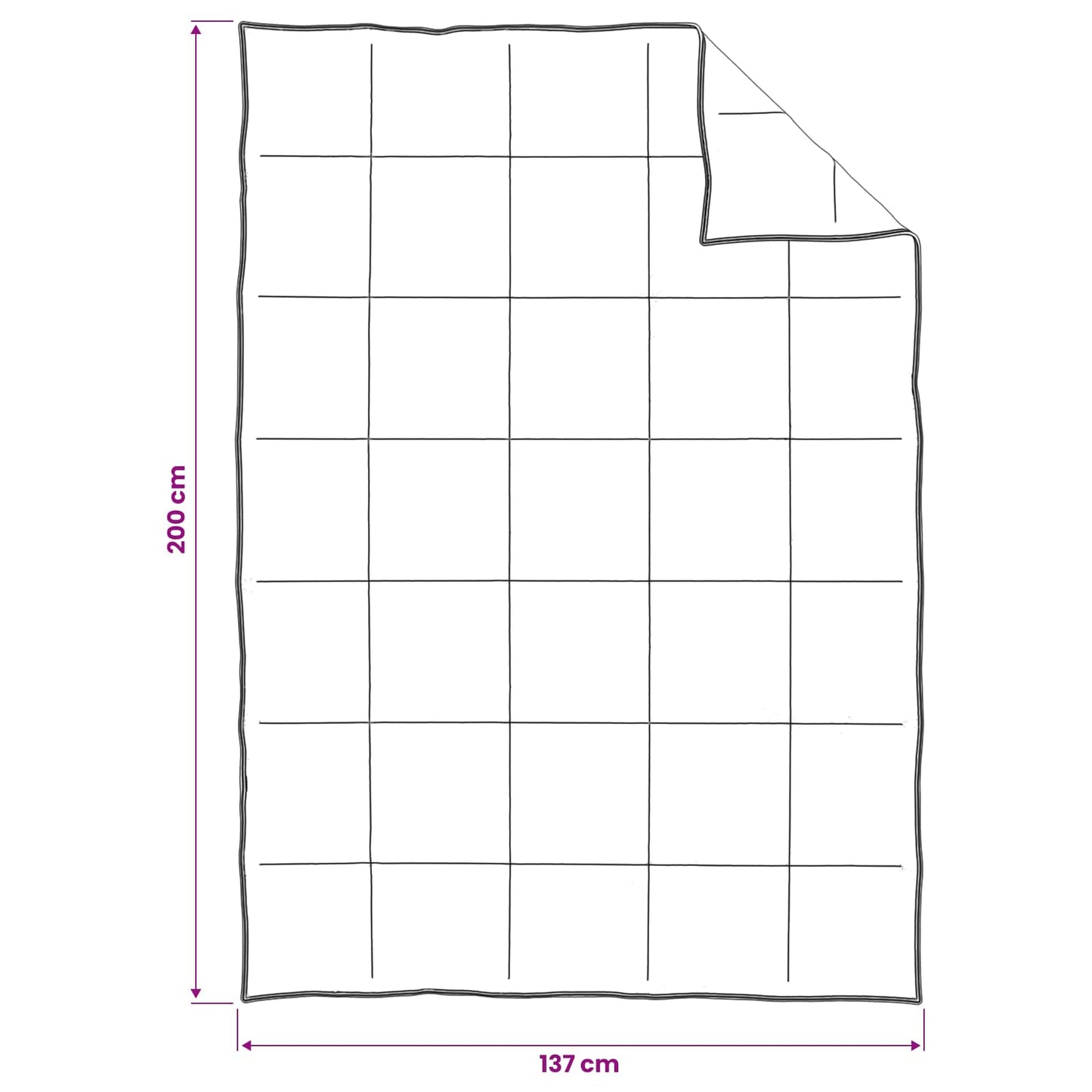 Set di Piumoni 2 pz 137 x 200 cm Inverno 350 gsm Beige | homemem39