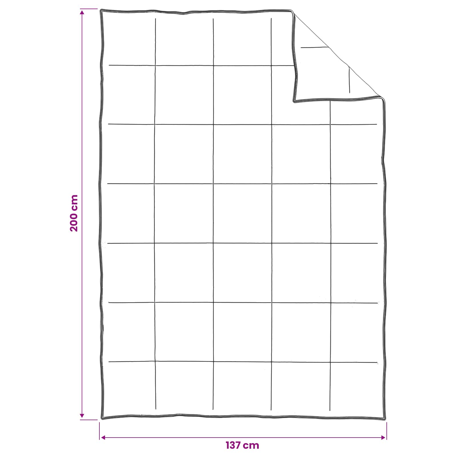 Set di Piumoni 2 pz 137 x 200 cm Inverno 350 gsm Beige | homemem39
