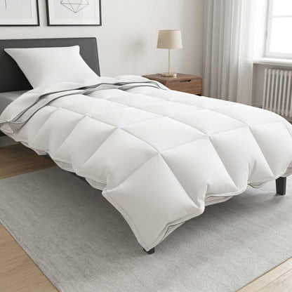 Set di Piumoni Bianco 137 x 200 cm Cotone, Bambù, Poliestere