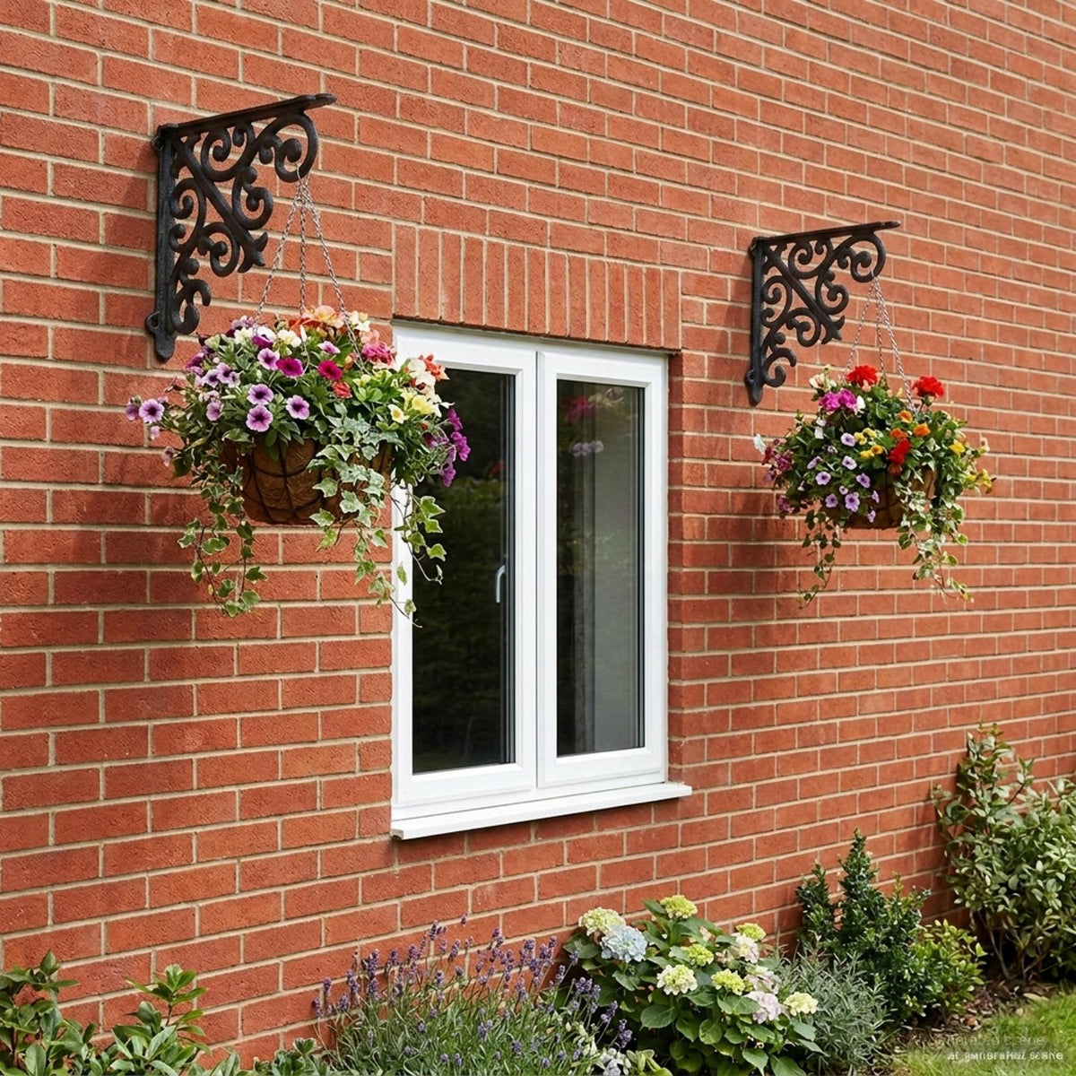 Supporti per mensole da parete 2 pz Nero 14 x 14 x 3,5 cm | homemem39