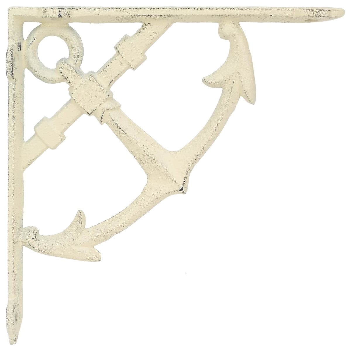 Supporti per mensole da parete 12 pz Bianco Antico