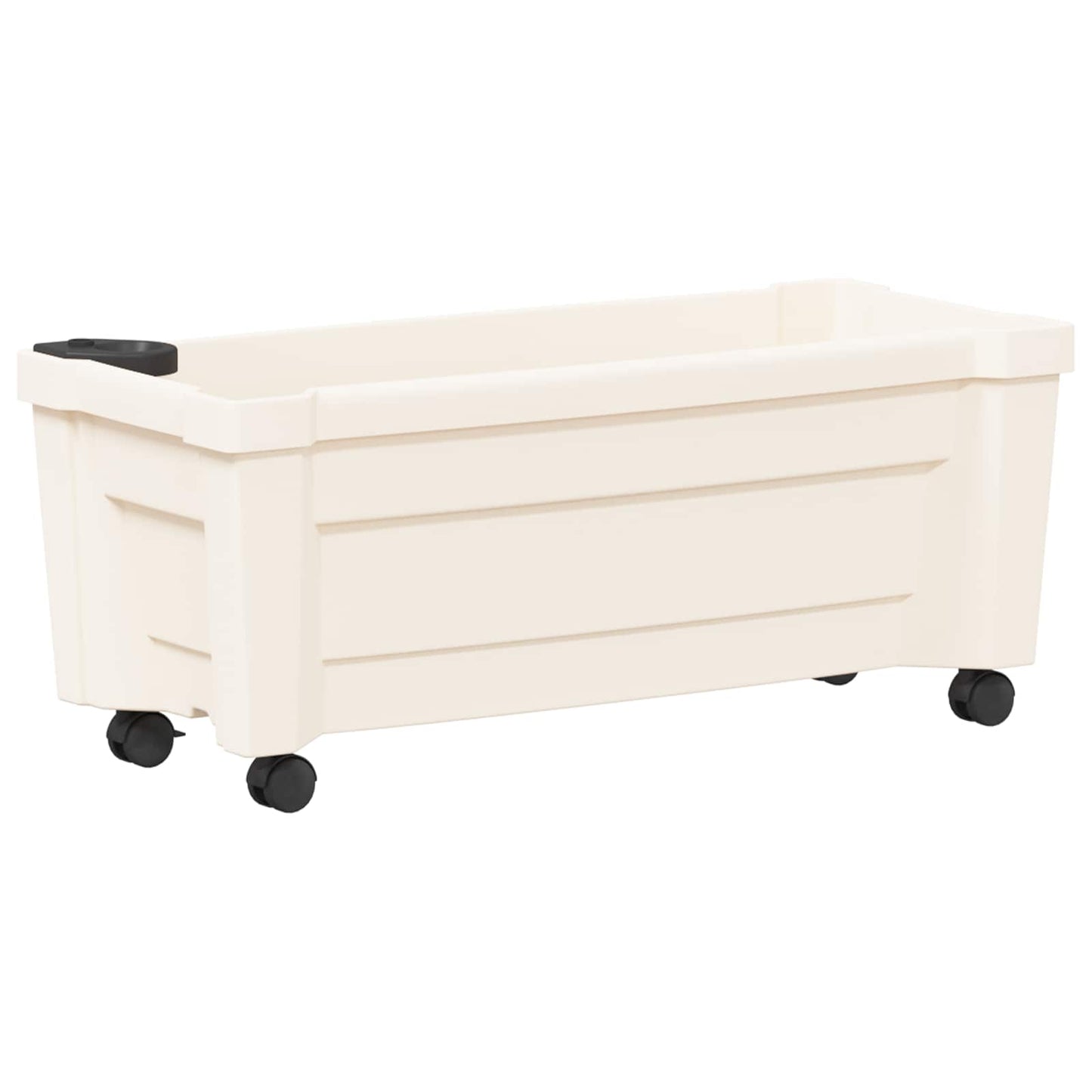 Vaso Calypso con Ruote Bianco 79 x 35 x 33 cm PP | homemem39