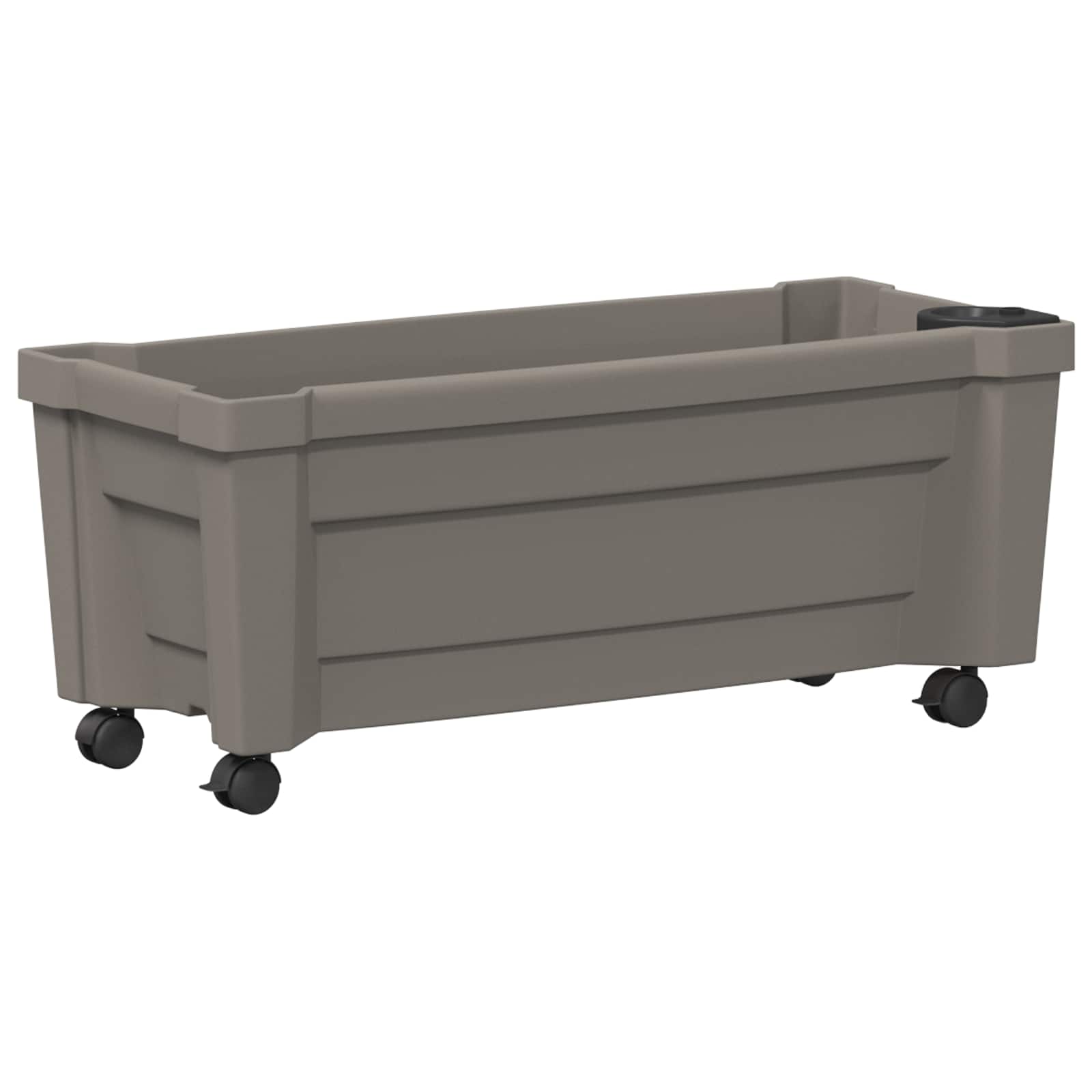 Vaso Calypso con Ruote Grigio 79 x 35 x 33 cm PP | homemem39