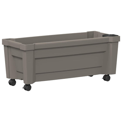 Vaso Calypso con Ruote Grigio 79 x 35 x 33 cm PP | homemem39