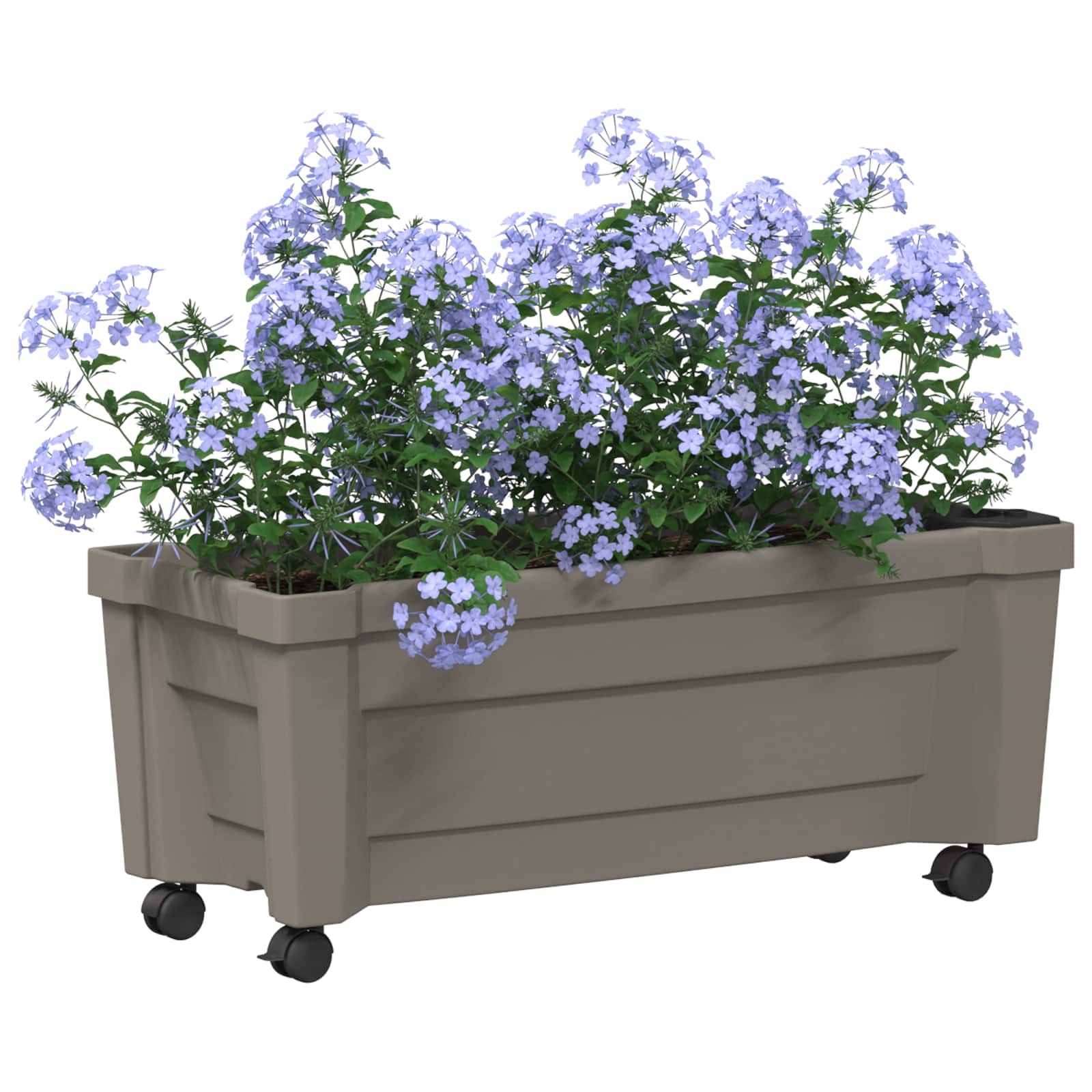 Vaso Calypso con Ruote Grigio 79 x 35 x 33 cm PP | homemem39