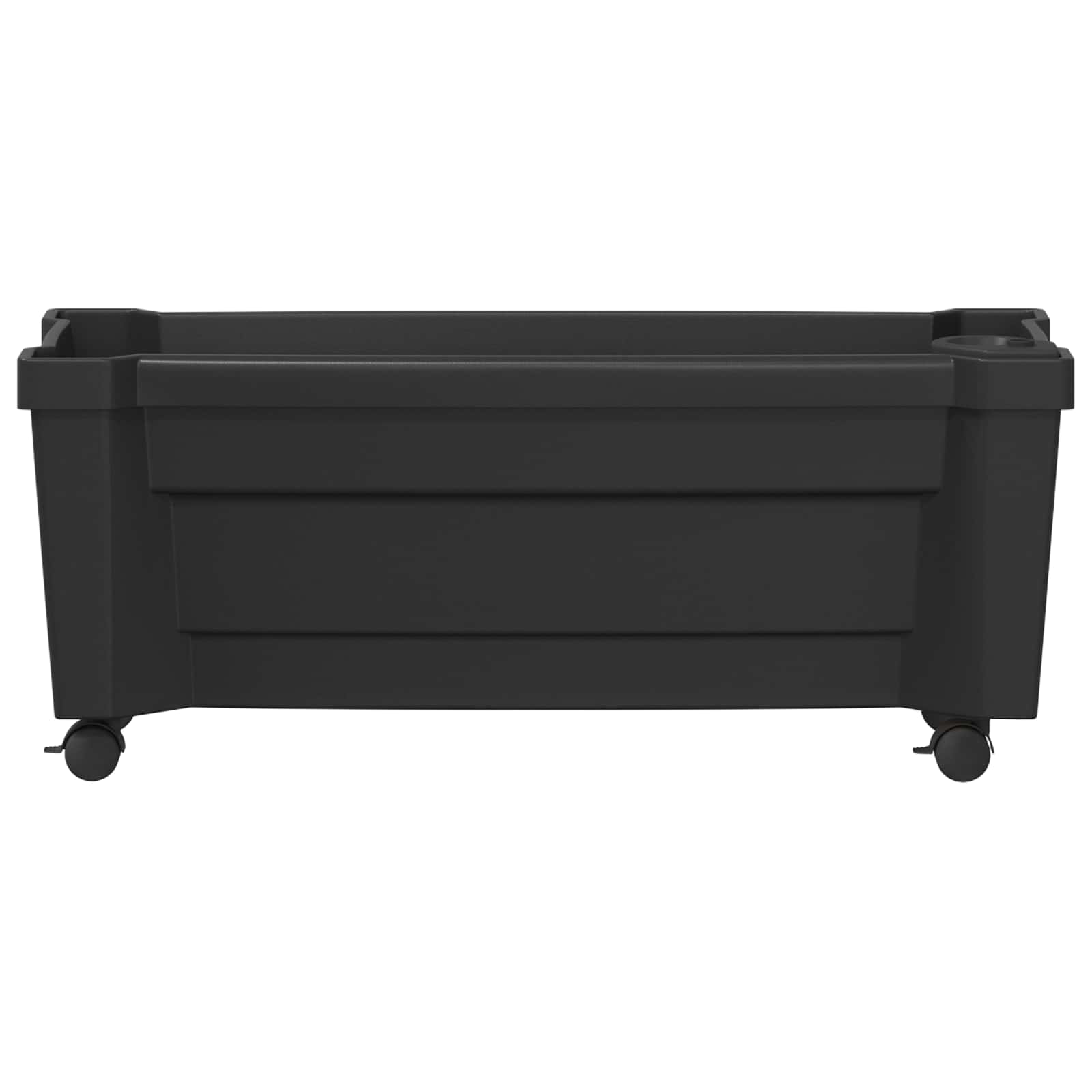 Vaso Calypso con Ruote Antracite 79 x 35 x 33 cm PP | homemem39