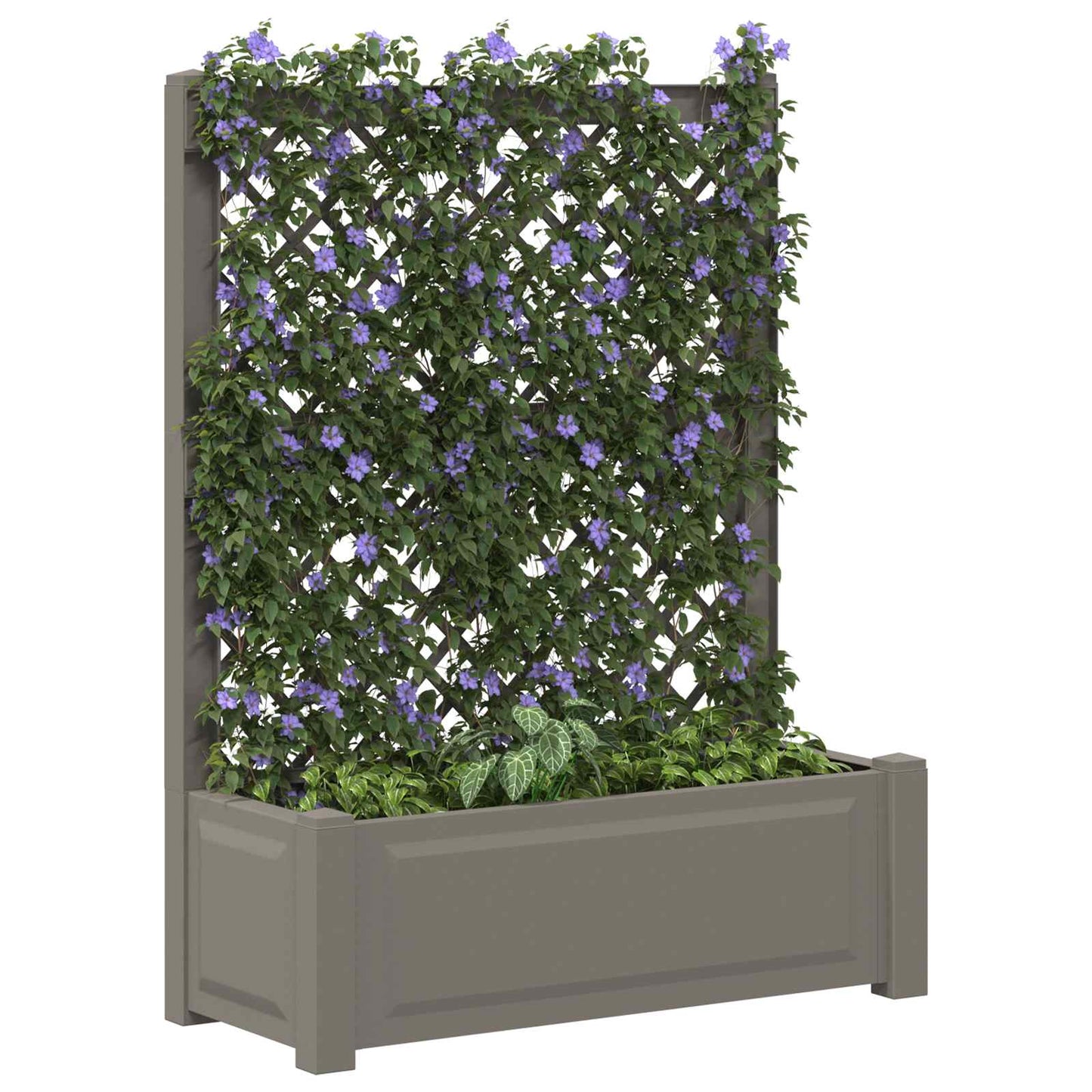 Vaso Grande con Direzione Grigio 99,5 x 43 x 133,5 cm PP