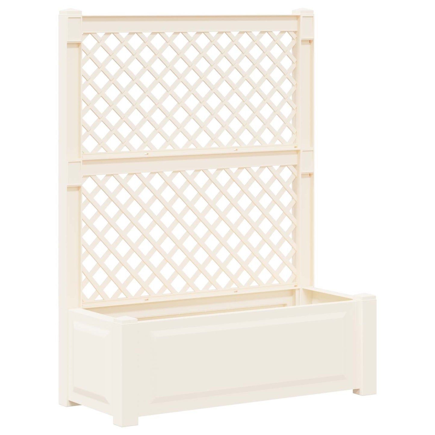Vaso Grande con Direzione 2 pcs Bianco 143 x 143 x 133,5 cm PP | homemem39