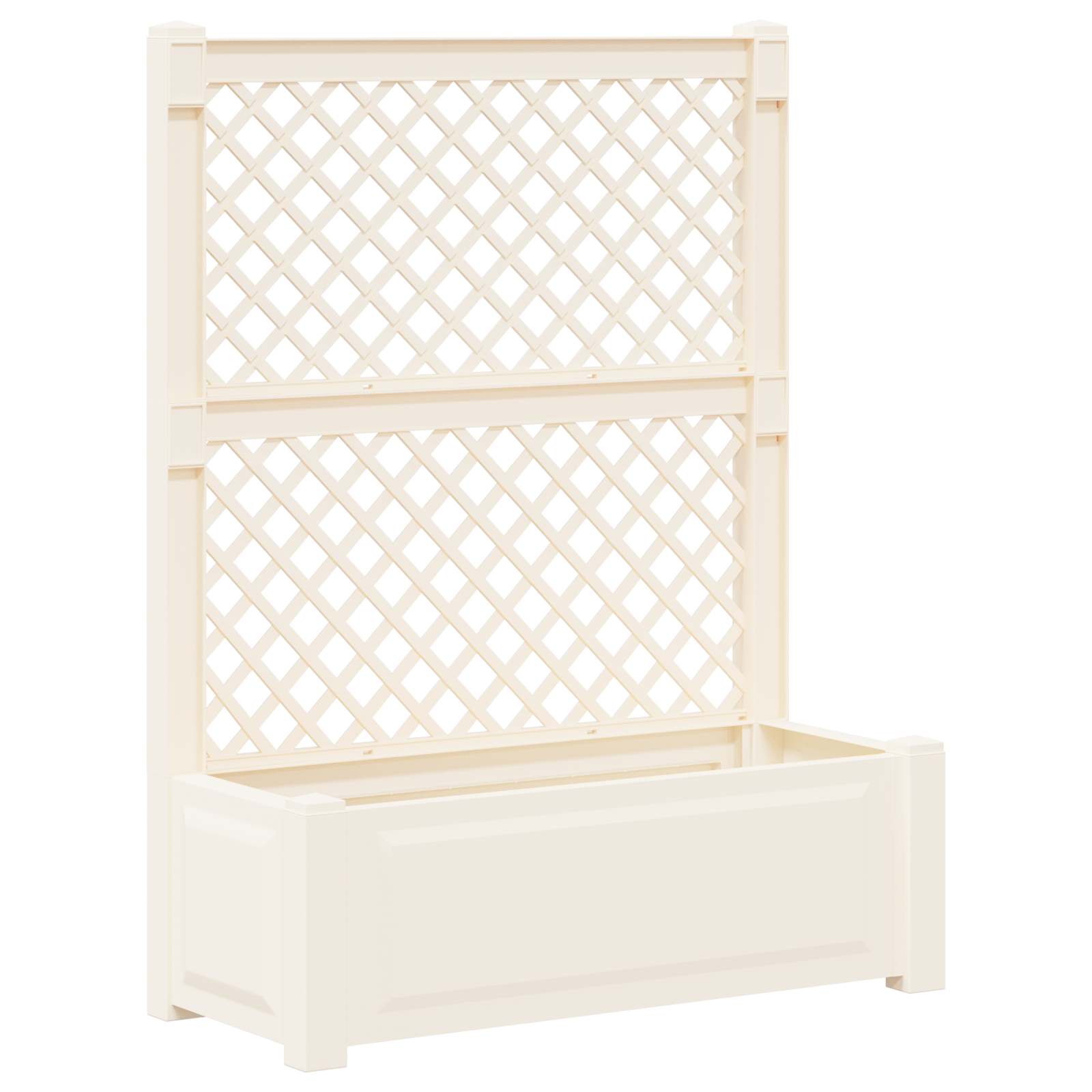Vaso Grande con Direzione 2 pcs Bianco 143 x 143 x 133,5 cm PP | homemem39