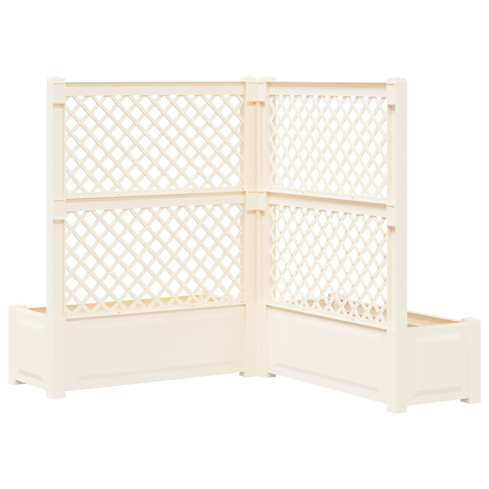 Vaso Grande con Direzione 2 pcs Bianco 143 x 143 x 133,5 cm PP | homemem39