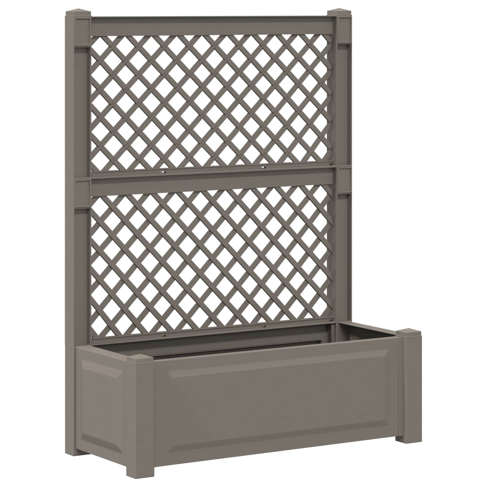 Vaso Grande con Direzione 2 pcs Grigio 143 x 143 x 133,5 cm PP | homemem39