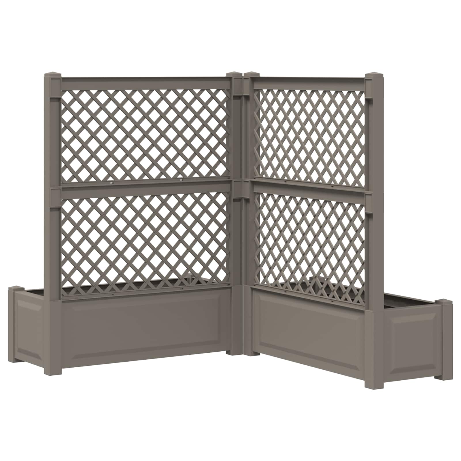 Vaso Grande con Direzione 2 pcs Grigio 143 x 143 x 133,5 cm PP | homemem39