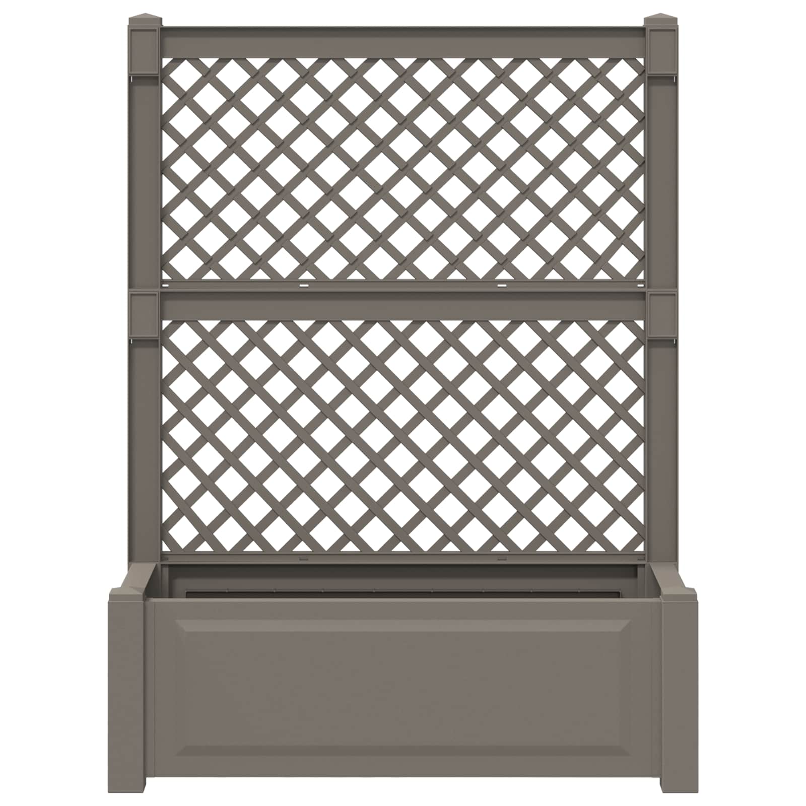 Vaso Grande con Direzione 2 pcs Grigio 143 x 143 x 133,5 cm PP | homemem39