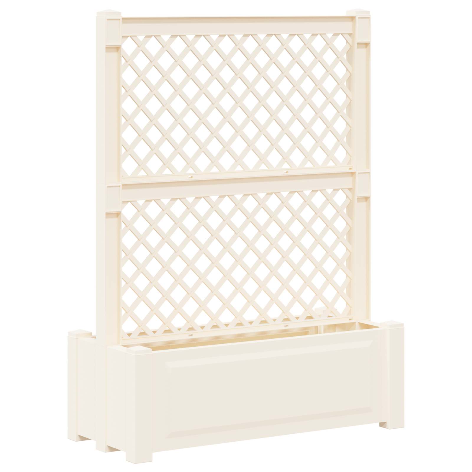 Grande vaso con trellis Bianco 99,5 x 43 x 133,5 PP | homemem39