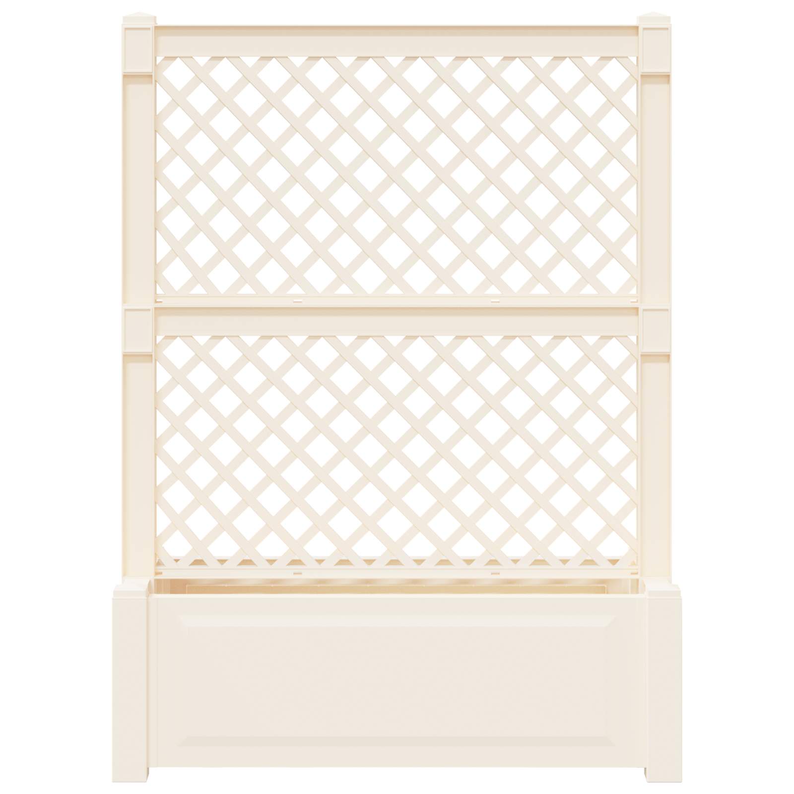 Grande vaso con trellis Bianco 99,5 x 43 x 133,5 PP | homemem39