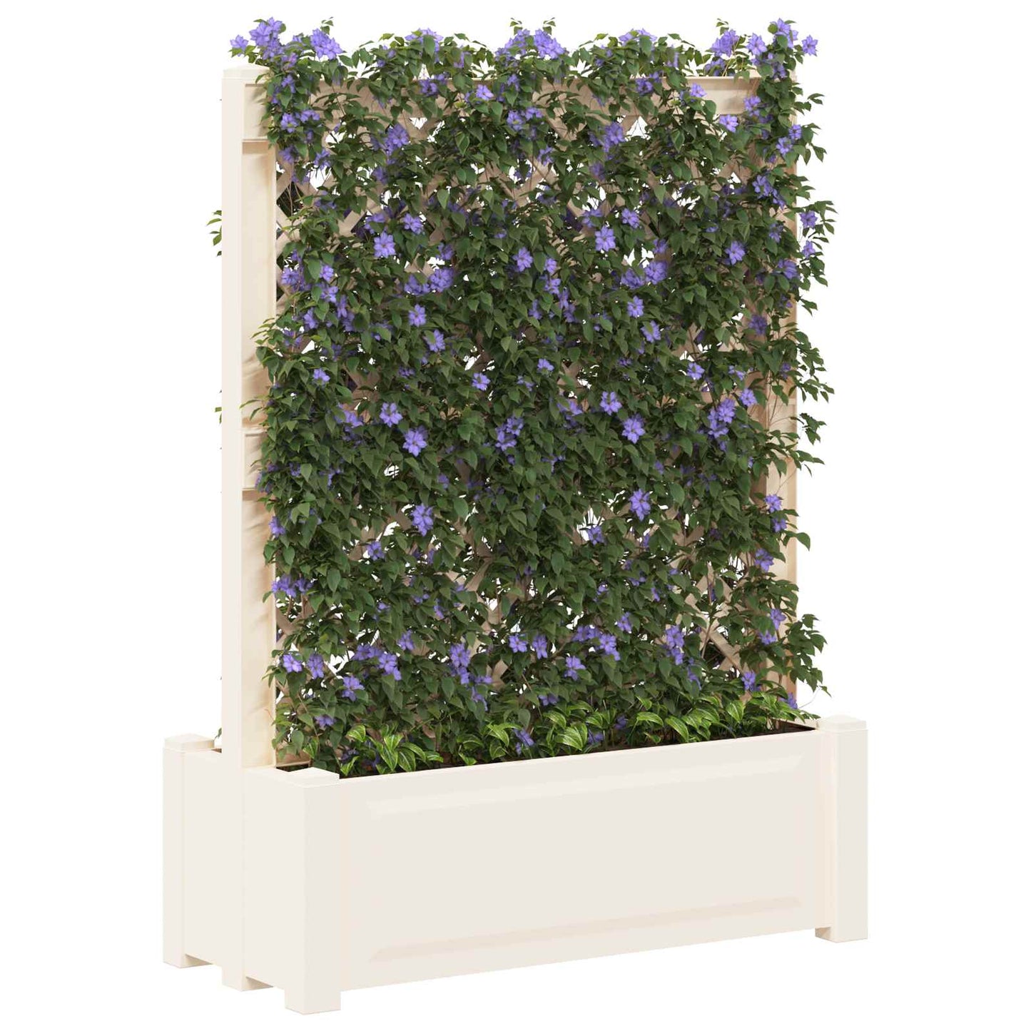 Grande vaso con trellis Bianco 99,5 x 43 x 133,5 PP | homemem39