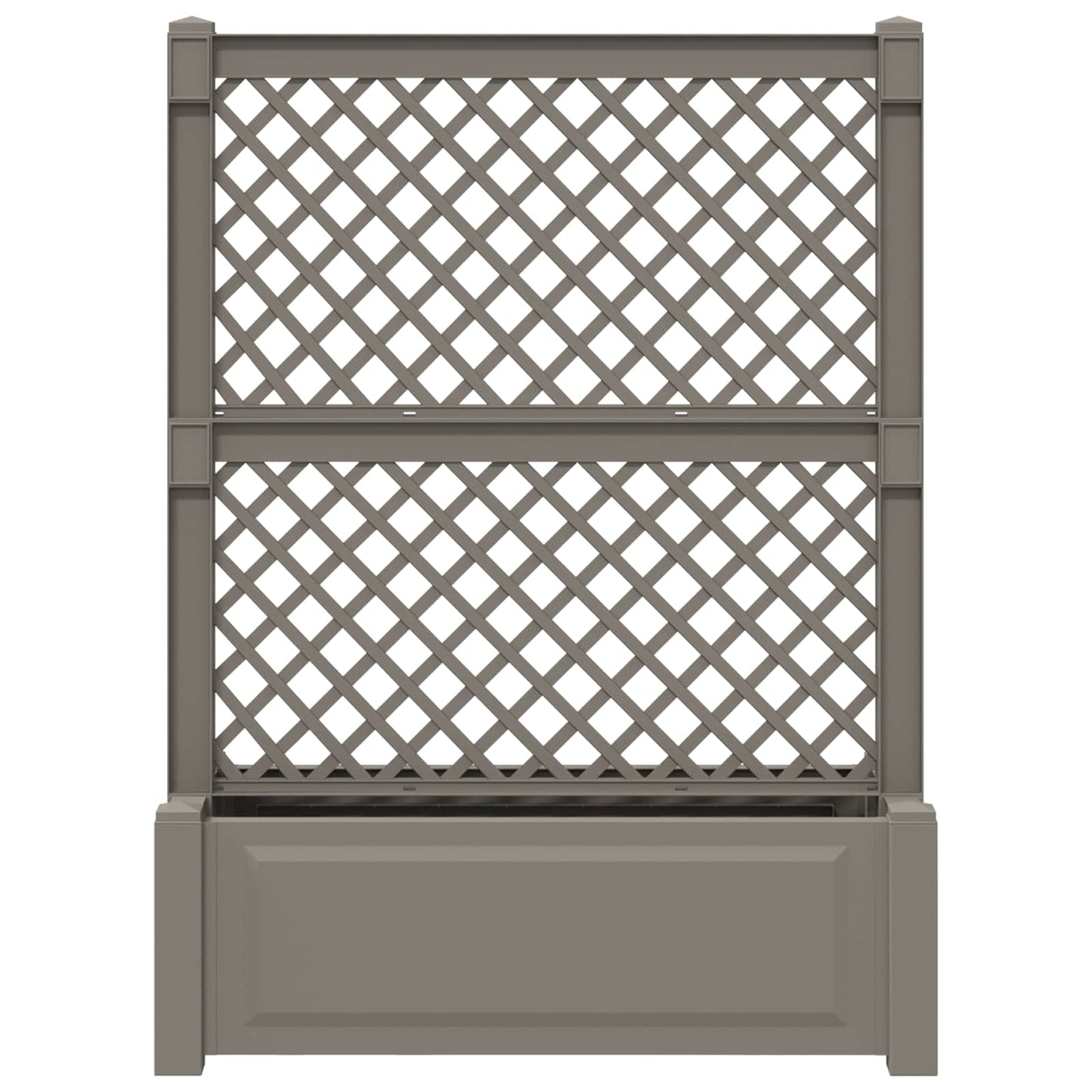 Grande vaso con trellis Grigio 99,5 x 43 x 133,5 PP | homemem39