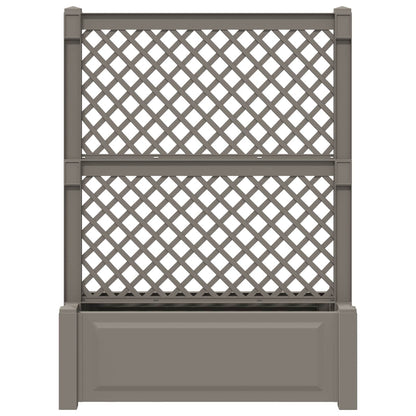 Grande vaso con trellis Grigio 99,5 x 43 x 133,5 PP | homemem39
