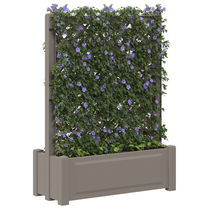Grande vaso con trellis Grigio 99,5 x 43 x 133,5 PP | homemem39