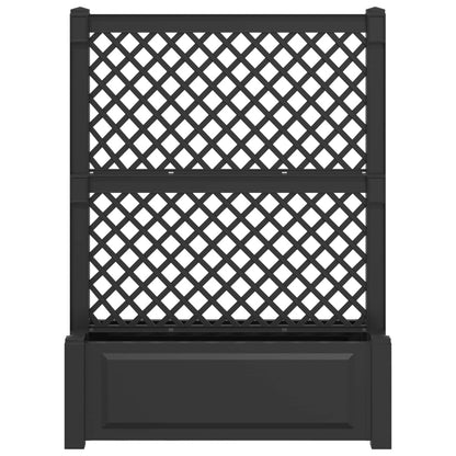 Grande vaso con trellis Antracite 99,5 x 43 x 133,5 PP | homemem39