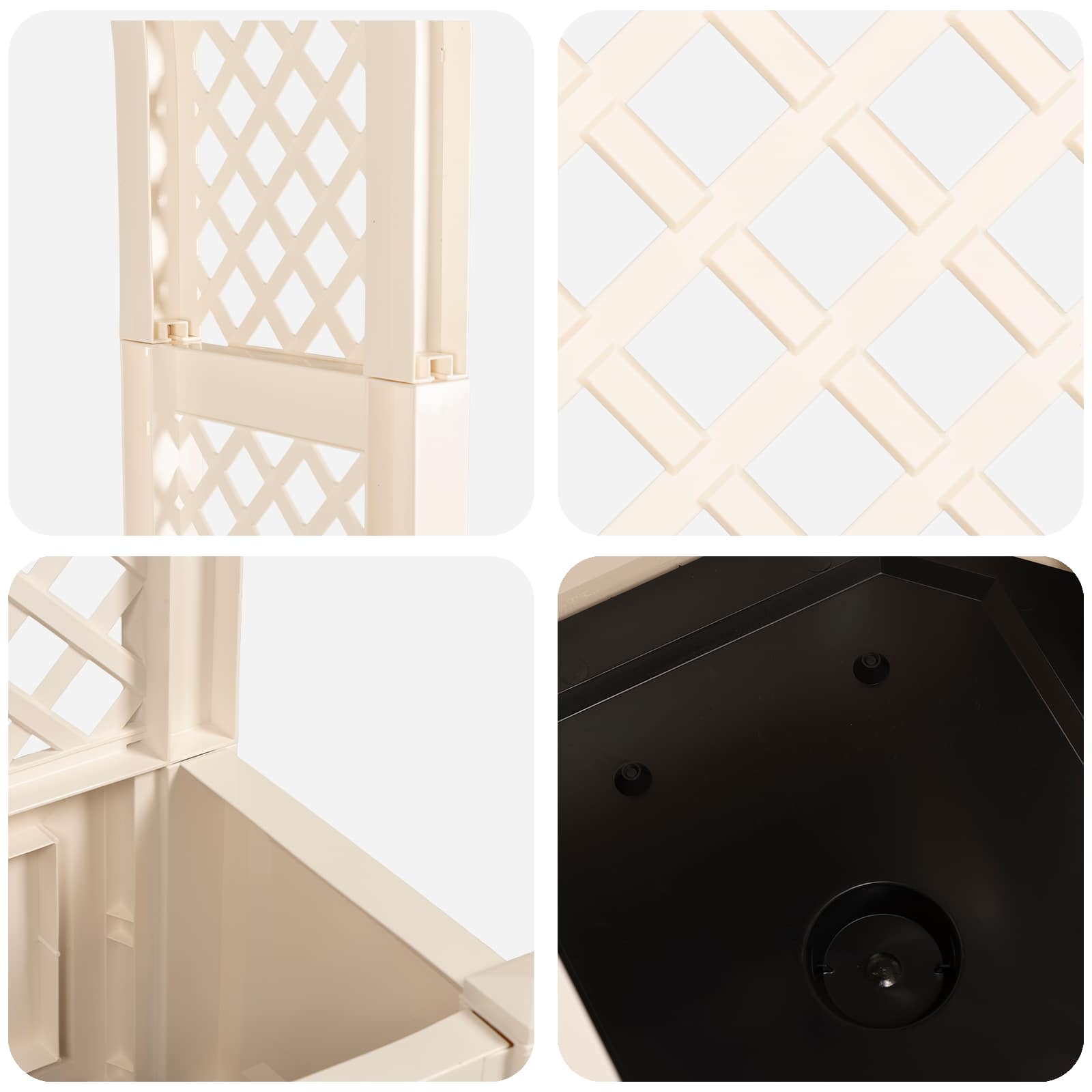 Arco di Rose con Vaso Bianco 168,5 x 43 x 207 cm PP | homemem39