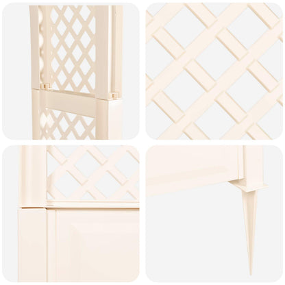 Arco di rose con punte Bianco 97 x 43 x 218 cm PP | homemem39