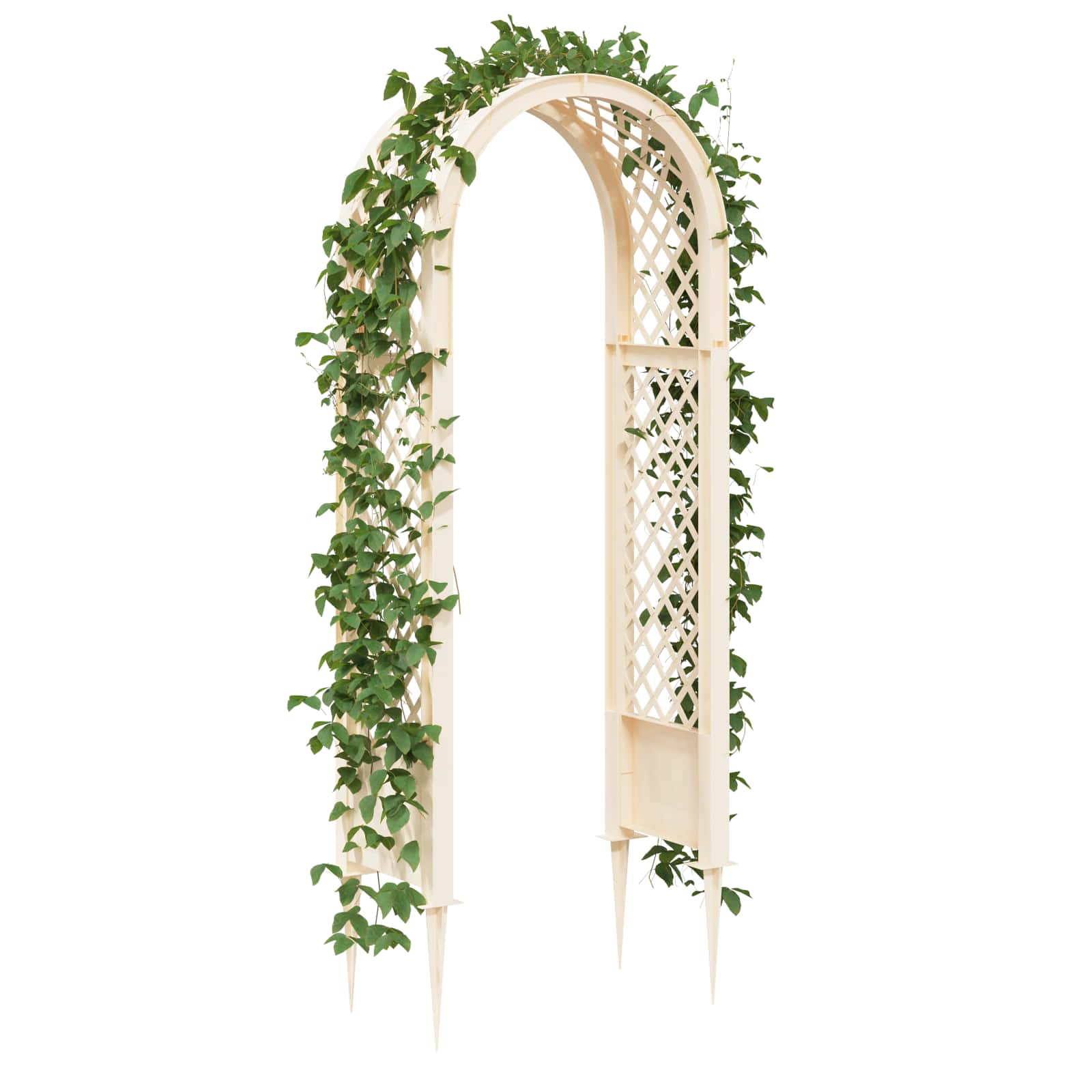 Arco di rose con punte Bianco 97 x 43 x 218 cm PP | homemem39